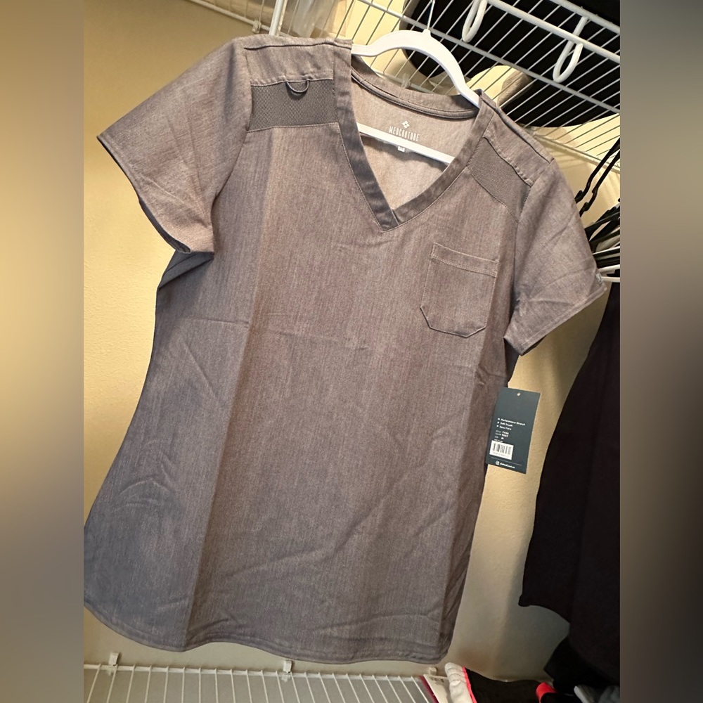 Woman’s Med Couture Touch grey scrub top